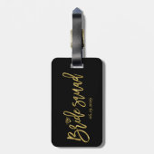 Bruidsmeisjes met Diamond Black Bagagelabel (Achterkant verticaal)