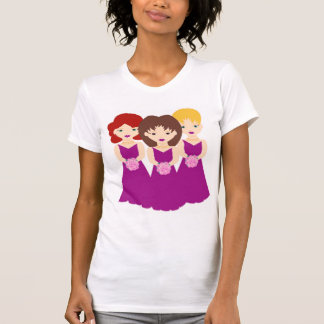 Bruidsmeisjes met houding t-shirt