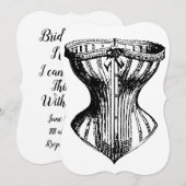 Bruidsmeisjes nodig schattig korset grappig kaart (Voorkant / Achterkant)