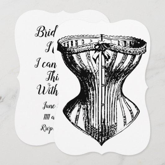 Bruidsmeisjes nodig schattig korset grappig kaart (Voorkant / Achterkant)