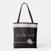 Bruidsmeisjes Pioen tasje Tote Bag (Achterkant)