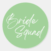 Bruidsmeisjes Ronde Sticker (Voorkant)