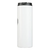 Bruidsmeisjes roze zwarte duikbril hart bruidsmeis thermosbeker (Achterkant)