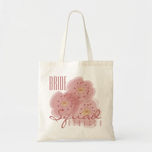 Bruidsmeisjes set personaliseerbare boodschappenta tote bag (Voorkant)