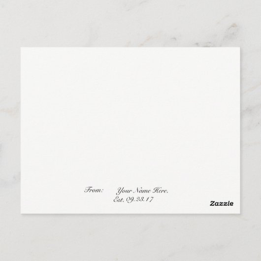 Bruidsmeisjes sieraden Sjabloon Briefkaart (Achterkant)