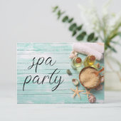 Bruidsmeisjes Spa Feest Kaart (Staand voorkant)