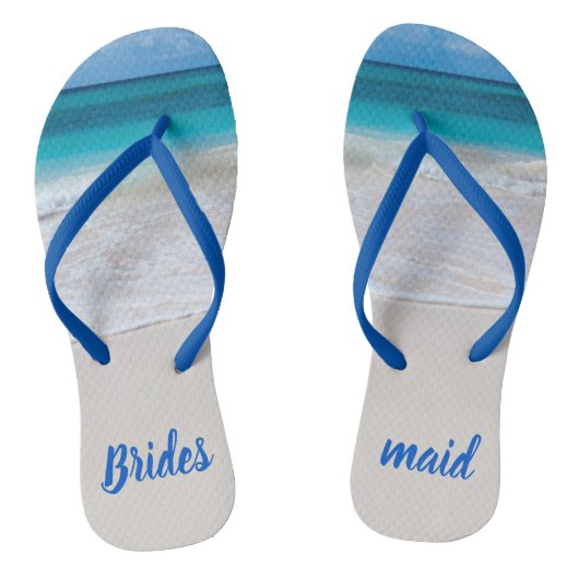 Bruidsmeisjes strand bruiloft teenslippers (Voetbed)