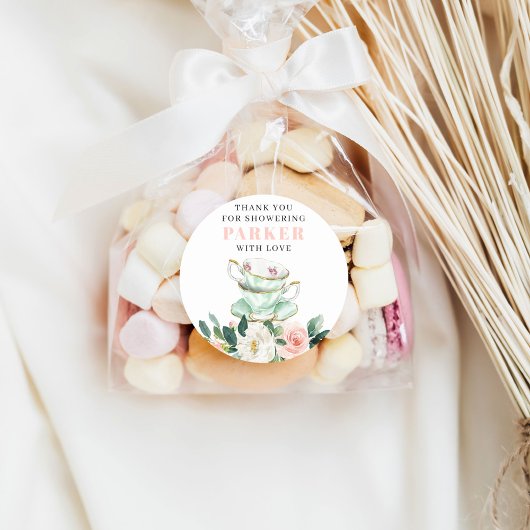 Bruidsmeisjes Tea Party Ronde Sticker