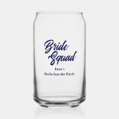 Bruidsmeisjes Team Bruiloft Bachelorette Feest Blikvorm Glas (Voorkant)