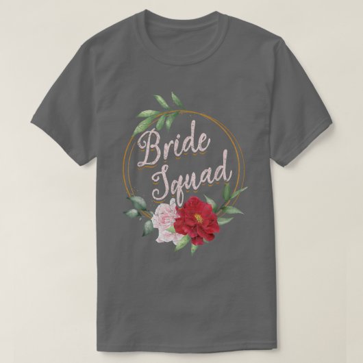 Bruidsmeisjes Trouwfeest Bruiloft Bloem T-shirt (Design voorkant)