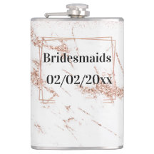 Bruidsmeisjes Tumbler: Roos Gold Elegance