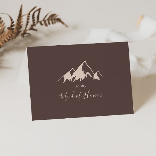 Bruidsmeisjes van Clear Mountain Country  Bedankkaart