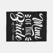 Bruidsmeisjes van de bruid Huwelijksfeest Familie Fleece Deken (Voorkant (Horizontaal))