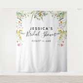 Bruidsmeisjesfeest achtergrond fotohokje met wilde wandkleed (Voorkant)