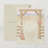 Bruidsmeisjesfeest/Avond voor de Bruiloft voor de  Briefkaart (Voorkant / Achterkant)