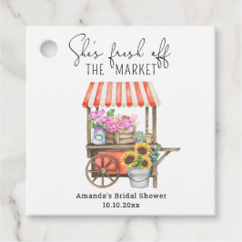 Bruidsmeisjesfeest Bloemenkar Bedankjes Labels