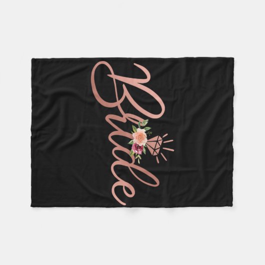 Bruidsmeisjesfeest Bruid Bruiloft Cadeau Fleece Deken (Voorkant (Horizontaal))