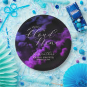 Bruidsmeisjesfeest 'Cloud Nine' Zwarte Hemelse Mel Papieren Bordje (Feest)