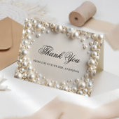 Bruidsmeisjesfeest Dankkaart Parels Bedankkaart