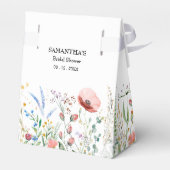 Bruidsmeisjesfeest Kleine Tent met Wilde Bloemen Bedankdoosjes (Achterkant)