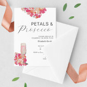Bruidsmeisjesfeest met Bloemen & Prosecco Roze Chi Kaart
