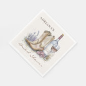 Bruidsmeisjesfeest met Laarzen en Bruisend Bloemmo Servet (Hoek)