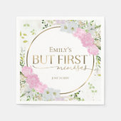 Bruidsmeisjesfeest met wilde bloemen en eerst mimo servet (Voorkant)