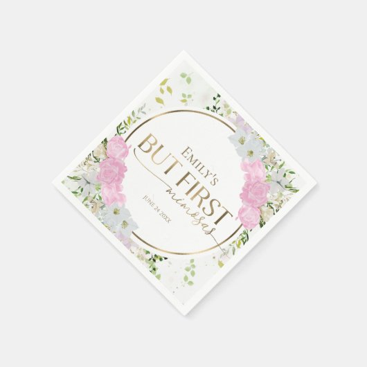 Bruidsmeisjesfeest met wilde bloemen en eerst mimo servet (Hoek)