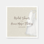 Bruidsmeisjesfeest Minimalistisch Eenvoudige Trouw Servet (Voorkant)