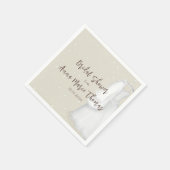 Bruidsmeisjesfeest Minimalistisch Eenvoudige Trouw Servet (Hoek)