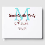 bruidsmeisjesfeest monogram naam datum plaats si gastenboek<br><div class="desc">mooie ontwerp</div>