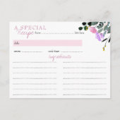 Bruidsmeisjesfeest Receptkaart voor in de Wilde Bl Briefkaart (Voorkant)