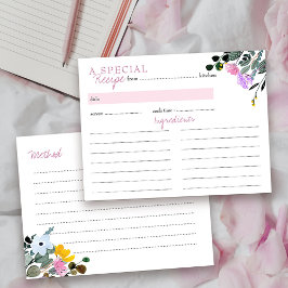 Bruidsmeisjesfeest Receptkaart voor in de Wilde Bl Briefkaart