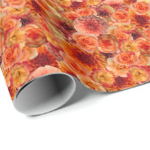 Bruidsmeisjesfeestje Bruidsuitnodiging Sinaasappel Cadeaupapier (Rol Hoek)