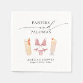 Bruidsmeisjesfeestje: Ondergoed & Palomas Bachelor Servet (Voorkant)