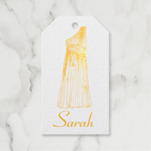 Bruidsmeisjesjurk Jurk Bruidsmeisje Kleed Juffrouw Cadeaulabels (Voorkant)