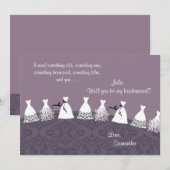 Bruidsmeisjesjurken Kaart (Voorkant / Achterkant)