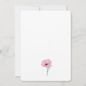 Bruidsmeisjesparfumfles met bloemen kaart (Achterkant)