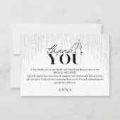 Bruidsmeisjespicknick Dankkaart Glitter Verliefd D Bedankkaart (Voorkant)