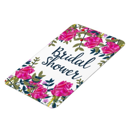 Bruidsmeisjespicknick met vintage rozen magneet (Linkerzijde)