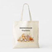 Bruidsmeisjesstrand Tropisch Of Bestemming Trouwda Tote Bag (Achterkant)