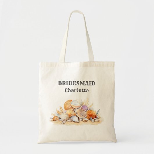 Bruidsmeisjesstrand Tropisch Of Bestemming Trouwda Tote Bag (Voorkant)