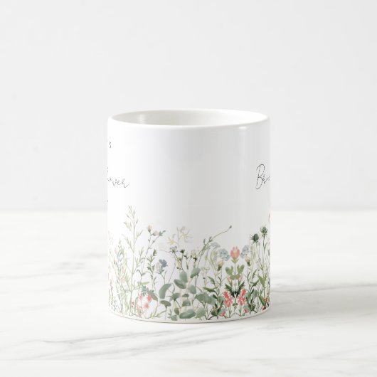 Bruidsmeubel Favor voor Wildflower Weide Koffiemok (Center)