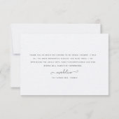 Bruidsmeubel Wildflower Bruidsshower Bedankkaart (Achterkant)