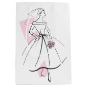 Bruidsmode roze cadeautas medium (Voorkant)