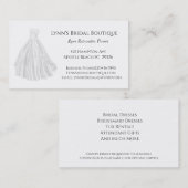 Bruidsmodezaak visitekaartje (Voorkant / Achterkant)