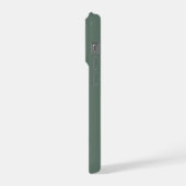 Bruidsnaam met trouwdatum Ivoren kleur tekst iPhone Hoesje (Linkerkant)