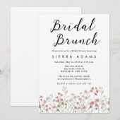 Bruidsontbijt met wilde bloemen Bruidsmeisjes Brui Kaart (Voorkant / Achterkant)