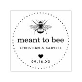 Bruidspaar Bijen Zelfinktende Stempel (Design)