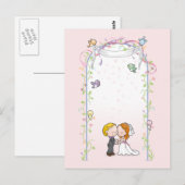 bruidspaar briefkaart (Voorkant / Achterkant)